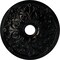 Ekena Millwork Jamie Ceiling Medallion (Fits Canopies up to 3 7/8"), 23 5/8"OD x 3 7/8"ID x 2 1/8"P, Black Pearl CM23JABPS - alternate 1
